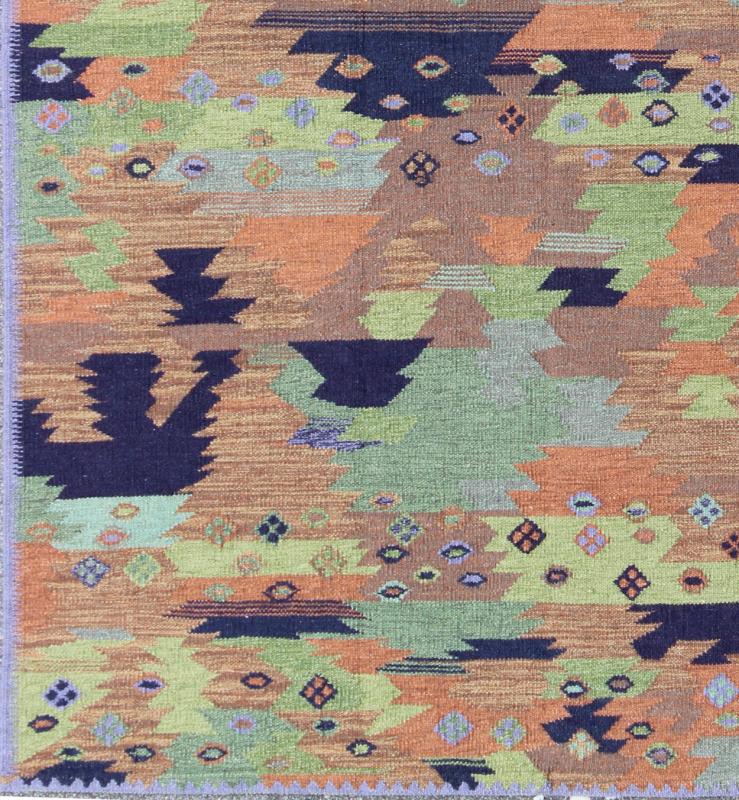 Scandinavian Flat - Weave Style. Measures: 8'6 x 10'. This Scandinavian carpet can be made in any custom size and works well in a variety of interiors, including transitional, contemporary and modern. This particular piece features a textured tan b... - Keivan Woven ArtsRJK - 15370 - SHB - 112 - 01 - 8311Rug