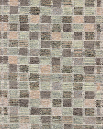Modern Checkerboard or Patchwork Scandinavian Flat Weave Rug in Neutral Colors kwarugs Modern checkerboard or patchwork Scandinavian flat - weave rug in neutral colors. Keivan Woven Arts / rug rjk - 16217 - shb - 097 - 03, country of origin / type: Scandi... - Keivan Woven ArtsRJK - 16217 - SHB - 097 - 03 - 10860Rug