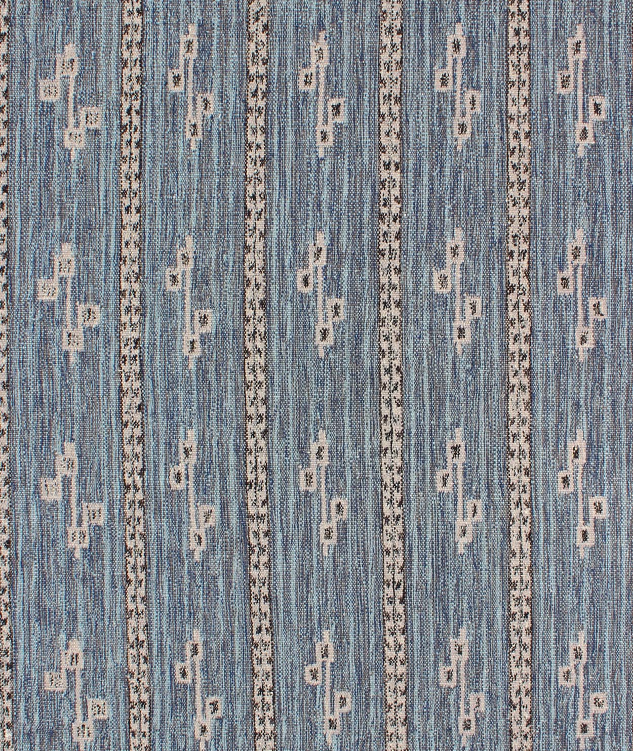 Modern Scandinavian/Swedish Geometric Design Rug kwarugs, Modern Scandinavian Rug Design, Modern Swedish Rug, Modern Kilim, modern flat weave This Scandinavian flat - weave rug is inspired by the work of Swedish textile designers of the early to m... - Keivan Woven ArtsRJK - 16221 - SHB - 012 - 03 - 10040Rug