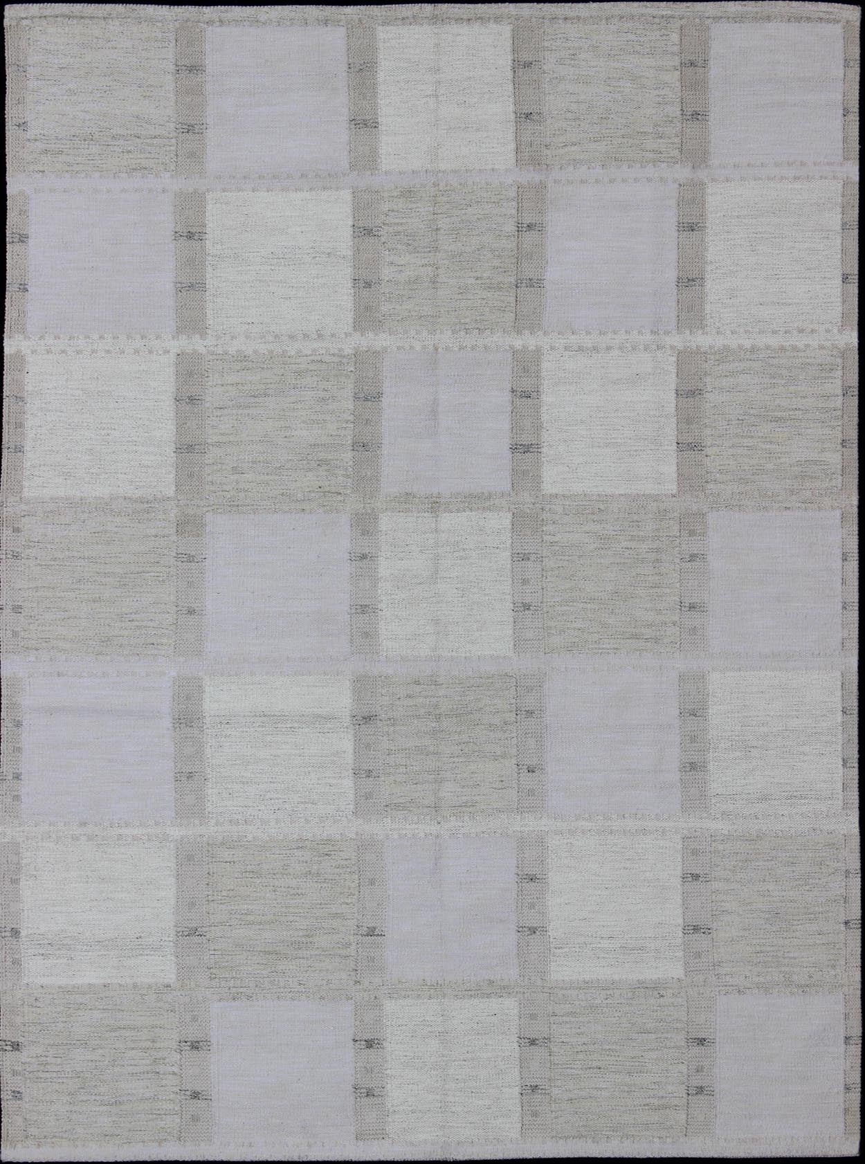 Modern Scandinavian Flat - Weave Rug with Checkerboard Design in Gray Tones kwarugs Gray checkerboard design modern Scandinavian flat - weave rug, rug rjk - 20011 - shb - 004 - 02, country of origin / type: India / Scandinavian flat - weave. This Scand... - Keivan Woven ArtsRJK - 16361 - SHB - 022 - 11 - 10482