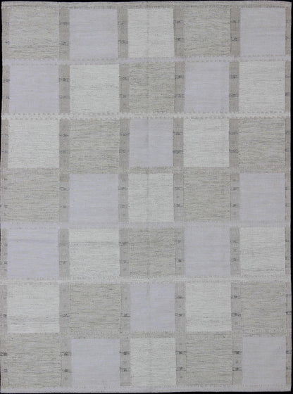 Modern Scandinavian Flat - Weave Rug with Checkerboard Design in Gray Tones kwarugs Gray checkerboard design modern Scandinavian flat - weave rug, rug rjk - 20011 - shb - 004 - 02, country of origin / type: India / Scandinavian flat - weave. This Scand... - Keivan Woven ArtsRJK - 16361 - SHB - 022 - 11 - 10482