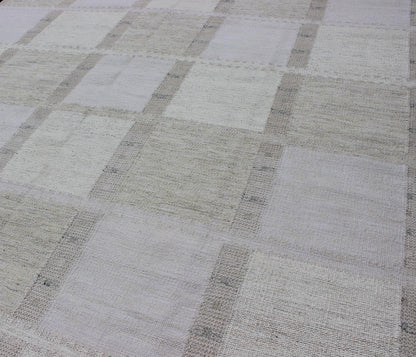 Modern Scandinavian Flat - Weave Rug with Checkerboard Design in Gray Tones kwarugs Gray checkerboard design modern Scandinavian flat - weave rug, rug rjk - 20011 - shb - 004 - 02, country of origin / type: India / Scandinavian flat - weave. This Scand... - Keivan Woven ArtsRJK - 16361 - SHB - 022 - 11 - 10482Rug
