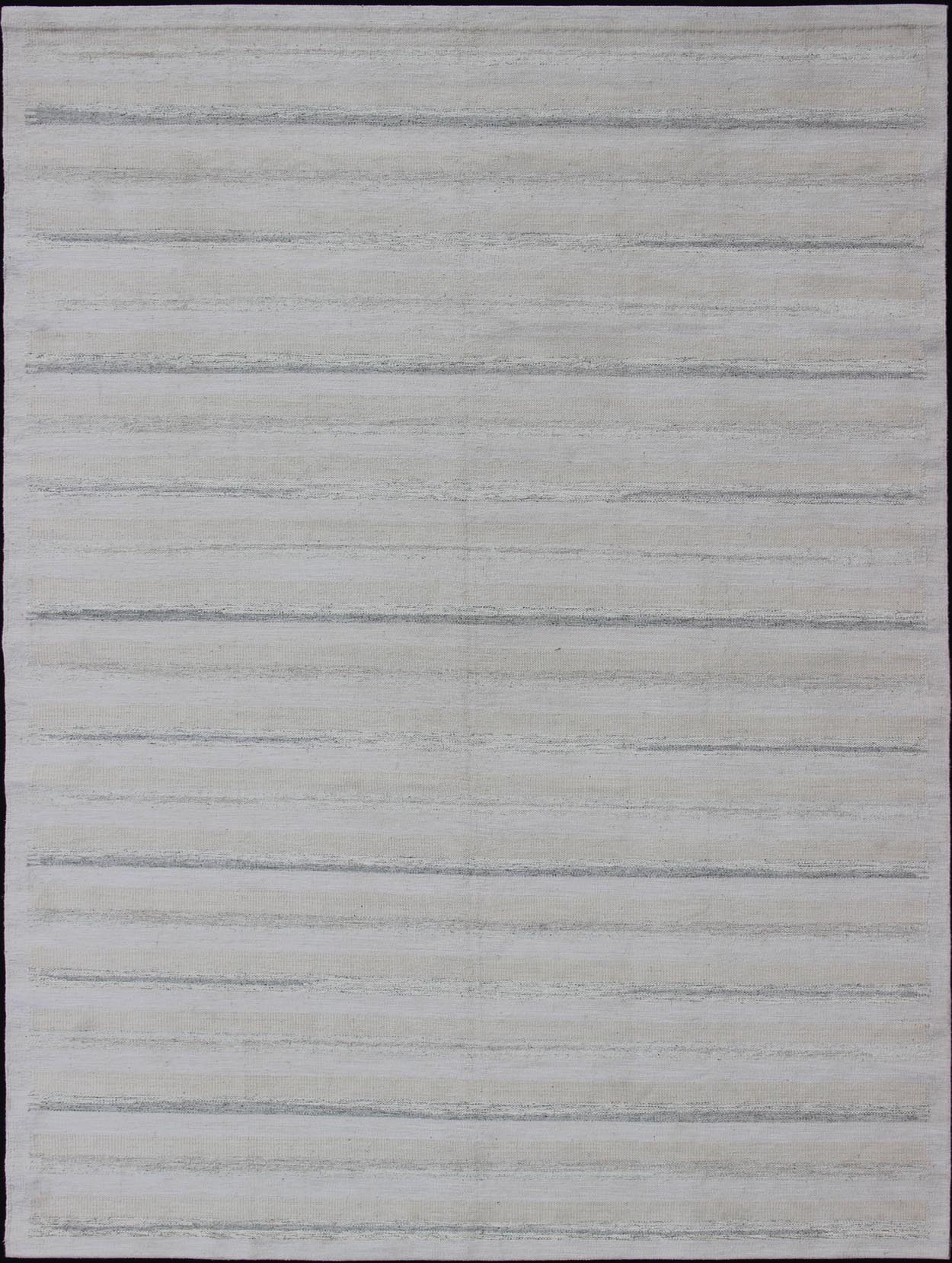 Gray Minimalist stripe design Scandinavian flat - weave rug, Keivan Woven Arts / rug rjk - 17390 - shb - 002 - 04, country of origin / type: India / Scandinavian flat - weave. This Scandinavian flat - weave is inspired by the work of Swedish textile designers... - Keivan Woven ArtsRJK - 17390 - SHB - 002 - 04 - 11098Rug