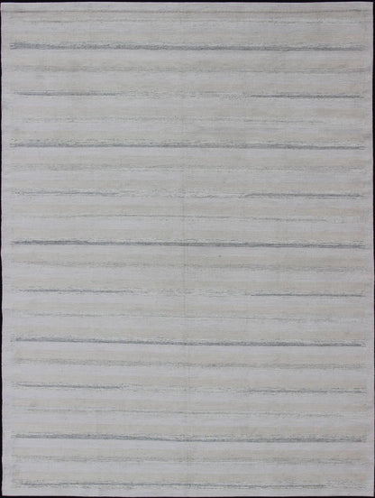 Gray Minimalist stripe design Scandinavian flat - weave rug, Keivan Woven Arts / rug rjk - 17390 - shb - 002 - 04, country of origin / type: India / Scandinavian flat - weave. This Scandinavian flat - weave is inspired by the work of Swedish textile designers... - Keivan Woven ArtsRJK - 17390 - SHB - 002 - 04 - 11098Rug