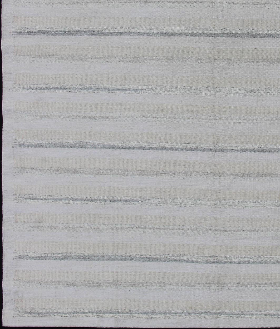 Gray Minimalist stripe design Scandinavian flat - weave rug, Keivan Woven Arts / rug rjk - 17390 - shb - 002 - 04, country of origin / type: India / Scandinavian flat - weave. This Scandinavian flat - weave is inspired by the work of Swedish textile designers... - Keivan Woven ArtsRJK - 17390 - SHB - 002 - 04 - 11098Rug
