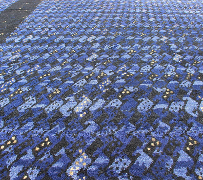 Modern Scandinavian/Swedish Geometric Design Rug by Keivan Woven Arts. rug RJK - 19410 - SHB - 121 - PILE, Keivan Woven Arts / country of origin / type: India / Scandinavian piled/flat weave rug Measures: 9'2 x 11'10. This Scandinavian Pile rug is inspir... - Keivan Woven ArtsRJK - 19410 - SHB - 121 - PILE - 1921Rug