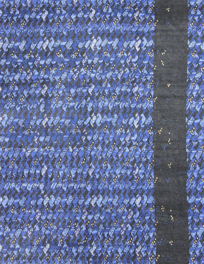 Modern Scandinavian/Swedish Geometric Design Rug by Keivan Woven Arts. rug RJK - 19410 - SHB - 121 - PILE, Keivan Woven Arts / country of origin / type: India / Scandinavian piled/flat weave rug Measures: 9'2 x 11'10. This Scandinavian Pile rug is inspir... - Keivan Woven ArtsRJK - 19410 - SHB - 121 - PILE - 1921Rug