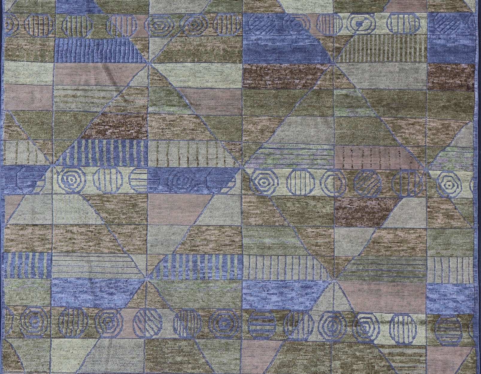 Large Piled Scandinavian Sub - Geometric Modern Rug by Keivan Woven Arts. Measures 10'1 x 14'0 Country of Origin: India; Type: Piled Scandinavian; Design: Sub - Geometric, All - Over, Modern Casual; Keivan Woven Arts: rug RJK - 2056 - A2658G; Large Pi... - Keivan Woven ArtsRJK - 2056 - A2658G - 17130