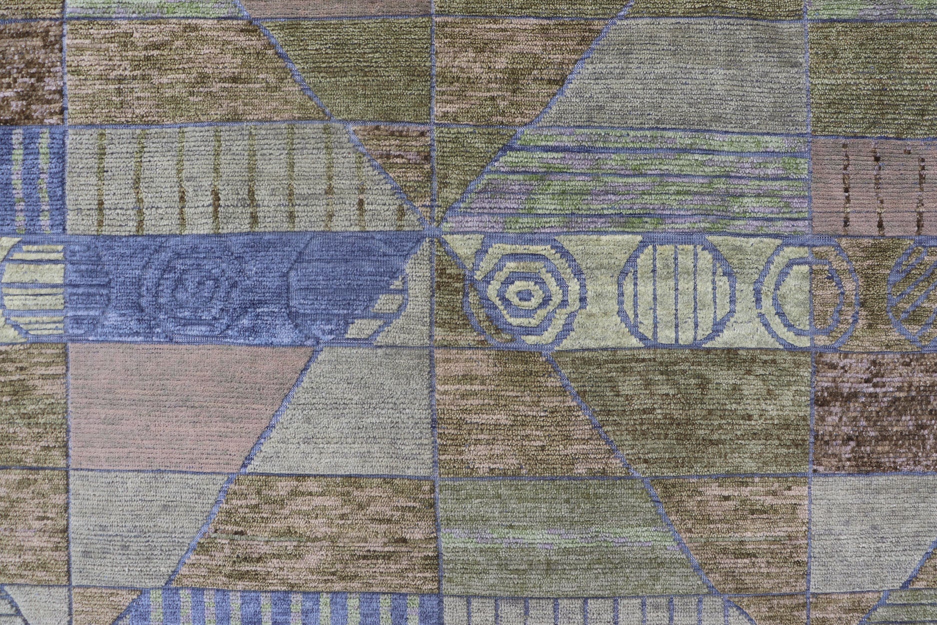 Large Piled Scandinavian Sub - Geometric Modern Rug by Keivan Woven Arts. Measures 10'1 x 14'0 Country of Origin: India; Type: Piled Scandinavian; Design: Sub - Geometric, All - Over, Modern Casual; Keivan Woven Arts: rug RJK - 2056 - A2658G; Large Pi... - Keivan Woven ArtsRJK - 2056 - A2658G - 17130