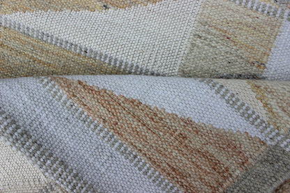 Keivan Woven Arts Scandinavian Flat - Weave Design Rug in Earthy Tones. Keivan Woven Arts / rug RJK - 23496 - SHB - 050 - 02, country of origin / type: India / Scandinavian flat - weave. Measures: 3'1 x 5'3 This Scandinavian flat - weave is inspired by the wo... - Keivan Woven ArtsRJK - 23496 - SHB - 050 - 02 - 13150