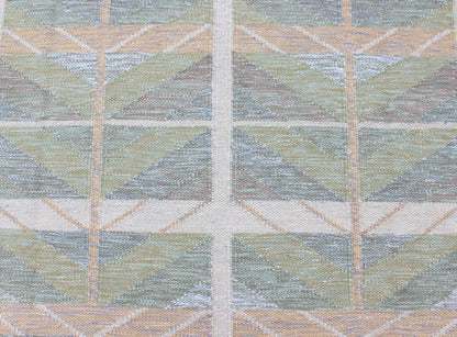 Keivan Woven Arts Scandinavian Flat - Weave Design Rug with Green, Gray, and Peach. Keivan Woven Arts / rug RJK - 24598, country of origin / type: India / Scandinavian flat - weave. Measures: 9'1 x 12'0 This Scandinavian flat - weave is inspired by the ... - Keivan Woven ArtsRJK - 24598 - SHB - 006 - 11 - 13907Rug