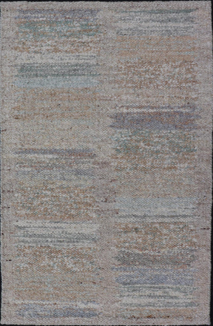 Modern Scandinavian Flat - Weave Rug Design with Modern Design in Natural Colors. Keivan Woven Arts / rug RJK - 26297 - SHB - 017 - NV, country of origin / type: India / Scandinavian flat - weave. Measures: 3'0 x 5'0 This Scandinavian flat - weave style is in... - Keivan Woven ArtsRJK - 26297 - SHB - 017 - NU - 24679Rug