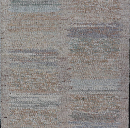 Modern Scandinavian Flat - Weave Rug Design with Modern Design in Natural Colors. Keivan Woven Arts / rug RJK - 26297 - SHB - 017 - NV, country of origin / type: India / Scandinavian flat - weave. Measures: 3'0 x 5'0 This Scandinavian flat - weave style is in... - Keivan Woven ArtsRJK - 26297 - SHB - 017 - NU - 24679Rug