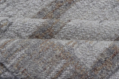 Scandinavian Inspired Design Rug Hand Woven in Light Blue, Tan and Gray Colors. Keivan Woven Arts, rug RJK - 26825 - SHB - 012 - NU, country of origin / type: India / Scandinavian flat - weave. Measures: 7'9 x 10'6 Scandinavian inspired design rug in ligh... - Keivan Woven ArtsRJK - 26825 - SHB - 012 - NU - 25212Rug