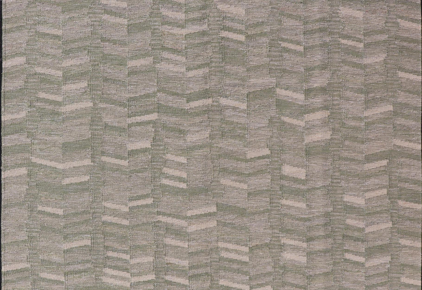 Modern Scandinavian/Swedish Flat Weave Geometric Design Rug in Green Tones. Keivan Woven Arts rug, RJK - 27959, country of origin / type: Scandinavian / Scandinavian Modern Flat Weave. Measures: 9'2 x 12'0 This Scandinavian rug is inspired by the ... - Keivan Woven ArtsRJK - 27959 - 25218Rugs