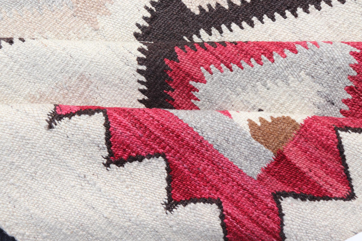American Navajo Design Rug with Latticework Tribal Design in Red, Black and Gray. Keivan Woven Arts / rug RSC - 85543 - AR - 166, country of origin / type: North America / Navajo, circa early 21st century. Measures: 5'2 x 7'9 This intriguing contempo... - Keivan Woven ArtsRSC - 85543 - AR - 166 - 25272Rug