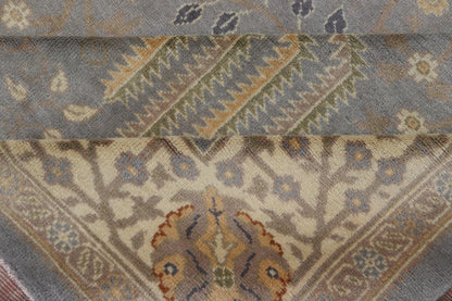 Outstanding Large Oushak with light purple and gray with willow tree design. Keivan Woven Arts / rug S12 - 0101, country of origin / type: Turkey / Oushak, circa Early - 20th century. Large Oushak. Large antique Oushak. Purple Oushak. Measures: 13' x 18... - Keivan Woven ArtsS12 - 0101 - 3035Rug