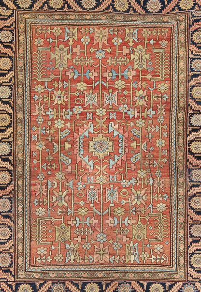 Antique Persian Serapi Rug with All - Over Geometric Design All - Over Geometric Design Antique Persian Serapi Rug. Keivan Woven Arts / rug /S12 - 0301, country of origin / type: Iran / Kerman , circa 1890. Measures: 9'5 x 12'8. This ant... - Keivan Woven ArtsS12 - 0301 - 3217Rug