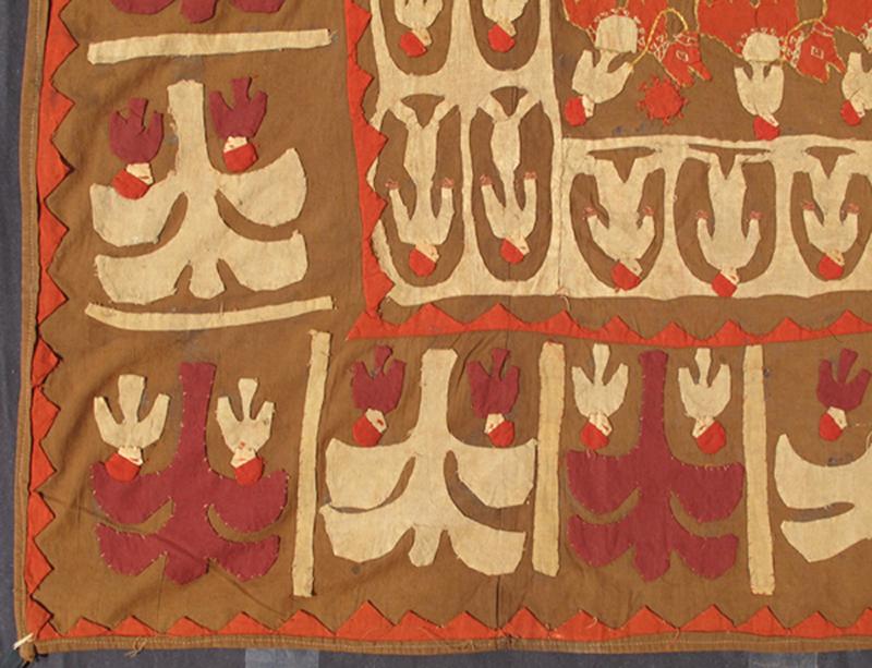 African Textile in Geometric Tribal Motifs in Earth Tones African Rug with Geometric Design Rendered in tribal motifs, animals, people on horse back, rug S12 - 0606, country of origin / type: Morocco / Tribal, circa 1920. Crafted in the early ... - Keivan Woven ArtsS12 - 0606 - 3277Rug