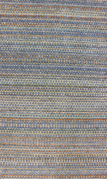 Large Vintage American Rug Braided in Multi - Colored. Measures: 8'5 x 11'2 This large American braided rug features a unique color palette coupled with a fine demonstration of American weaving. The tones of each stripe come together to p... - Keivan Woven ArtsS12 - 0708 - 3329Rug