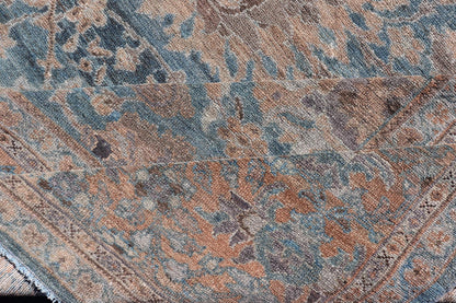 All - Over Light Blue Floral Antique Persian Hamadan Rug with Earthy Tones. Keivan Woven Arts: rug S12 - 1201 - 15482; All - over Blue to Light Blue Floral Persian Hamadan rug with Earthy tones. Measures: 11'9 x 14'8 This antique persian Hamadan display... - Keivan Woven ArtsS12 - 1201 - 15482 - 3954Rug