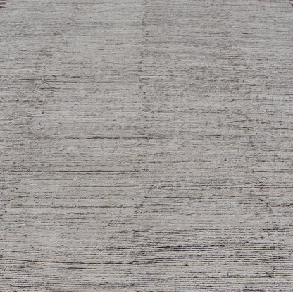 Minimalist Modern with Solid Off White Background in Textures Wool. As part of our modern casual collection, this distressed modern rug with Solid design is inspired by Moroccan rugs. The textured pile is white and off white wool and underneath the ... - Keivan Woven ArtsSNK - 1359 - 21505Rug