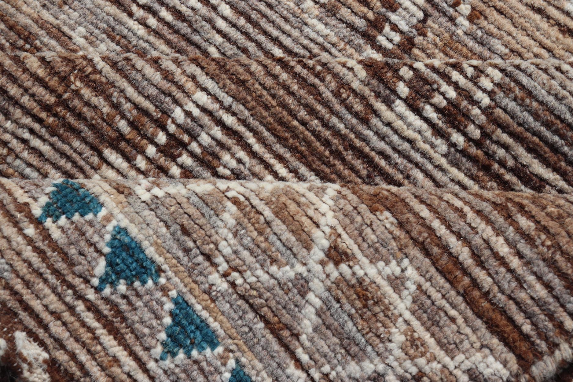 Moroccan Style Distressed Modern Rug in Diamond Design in Earthy Tones. Keivan Woven Arts; rug SNK - 1864, country of origin / type: Afghanistan / Modern Casual, circa early - 21th century. Measures: 6'5 x 9'4 This modern casual tribal rug has been ... - Keivan Woven ArtsSNK - 1864 - 23151