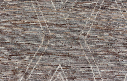 Large Moroccan Style Distressed Modern Rug in Diamond Design In Earthy Tones. Keivan Woven Arts; rug SNK - 1880, country of origin / type: Afghanistan / Modern Casual, circa early - 21th century. Measures: 10'5 x 14'0 This modern casual tribal rug h... - Keivan Woven ArtsSNK - 1880 - 24360Rug