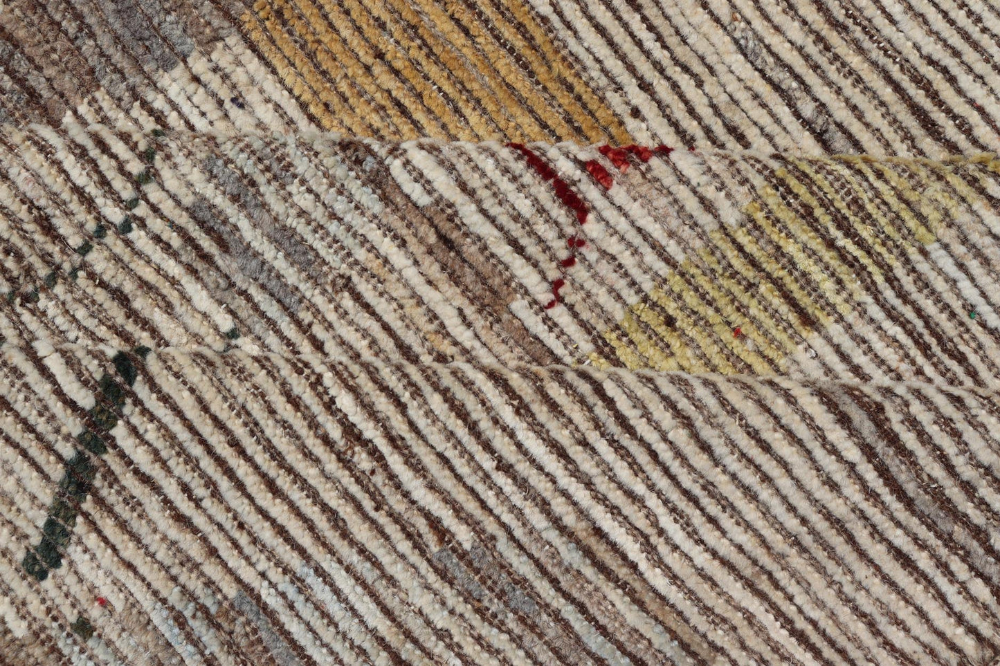 Large Abstract Modern Casual Rug In Green, Red, and Soft Yellow. Keivan Woven Arts; rug SNK - 2394 Country of Origin: Afghanistan Type: Modern Casual Design: All - Over, Abstract. Measures: 10'7 x 14'0 This large modern casual palace rug features a... - Keivan Woven ArtsSNK - 2394 - 24336Rug