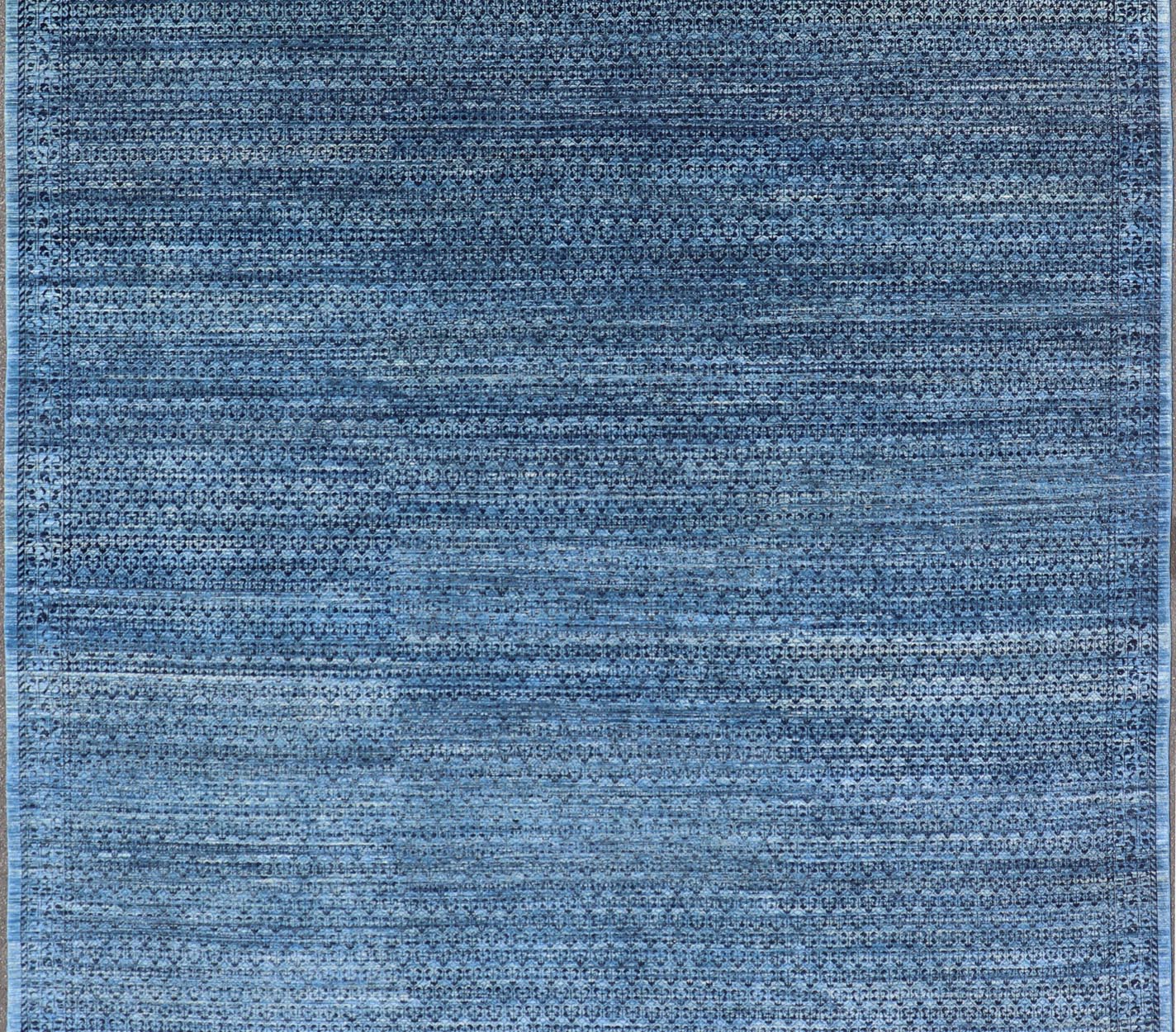 Mamluk Rug with All - Over Ottoman Design in Navy Blue, Blue and Charcoal. Keivan Woven Arts / rug SNK - 2558, country of origin / type: Afghan / Mamluk. Measures: 8'11 x 11'8 this marvelous Mamluk rug displays an Ottoman Design rendered in charcoa... - Keivan Woven ArtsSNK - 2558 - 24348Rug