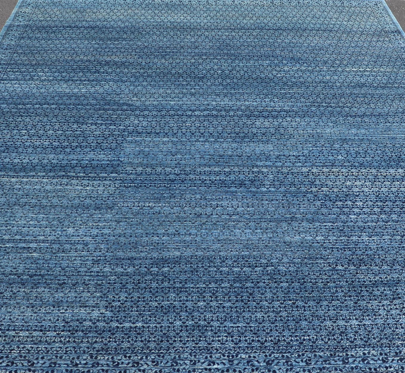 Mamluk Rug with All - Over Ottoman Design in Navy Blue, Blue and Charcoal. Keivan Woven Arts / rug SNK - 2558, country of origin / type: Afghan / Mamluk. Measures: 8'11 x 11'8 this marvelous Mamluk rug displays an Ottoman Design rendered in charcoa... - Keivan Woven ArtsSNK - 2558 - 24348Rug