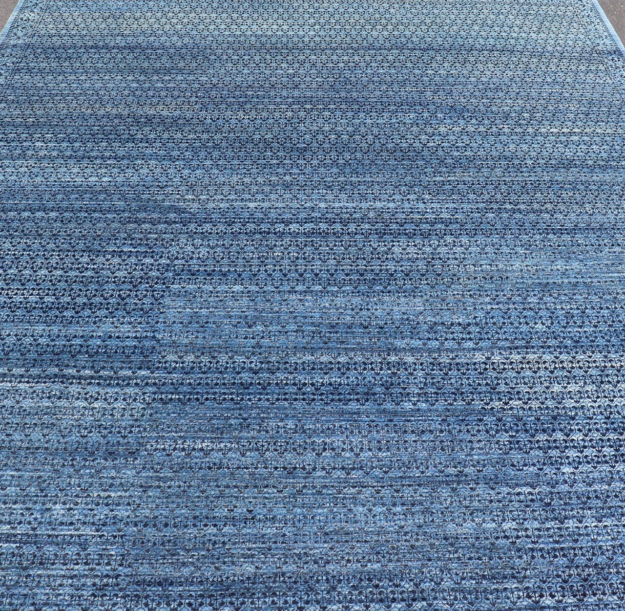 Mamluk Rug with All - Over Ottoman Design in Navy Blue, Blue and Charcoal. Keivan Woven Arts / rug SNK - 2558, country of origin / type: Afghan / Mamluk. Measures: 8'11 x 11'8 this marvelous Mamluk rug displays an Ottoman Design rendered in charcoa... - Keivan Woven ArtsSNK - 2558 - 24348Rugs