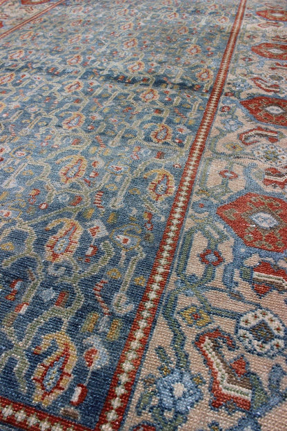 Wide Persian Malayer Runner with All - Over Floral Pattern in Persian Blue Color kwarugs This Persian Malayer runner from early 20th century Iran features an all - over floral pattern set on a blue background, which is surrounded by a wide flora... - Keivan Woven ArtsSUS - 151 - 8353Rug