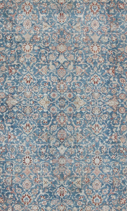 Blue and gray antique Persian Malayer rug with all - over design and ornate borders, rug sus - 1803 - 93, country of origin / type: Iran / Malayer, circa 1910 This antique Persian Malayer rug was handwoven in the early 20th century (circa 1910) and be... - Keivan Woven ArtsSUS - 1803 - 93 - 9615Rug