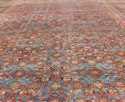 Blue Colored Large Antique Persian Malayer Rug with All - Over Design kwarugs Colorful antique Persian Malayer rug with all - over design in rust and blue. Keivan Woven Arts / rug sus - 1807 - 276, country of origin / type: Iran / Malayer, circa 1910. ... - Keivan Woven ArtsSUS - 1807 - 276 - 10147Rug