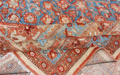 Blue Colored Large Antique Persian Malayer Rug with All - Over Design kwarugs Colorful antique Persian Malayer rug with all - over design in rust and blue. Keivan Woven Arts / rug sus - 1807 - 276, country of origin / type: Iran / Malayer, circa 1910. ... - Keivan Woven ArtsSUS - 1807 - 276 - 10147Rug