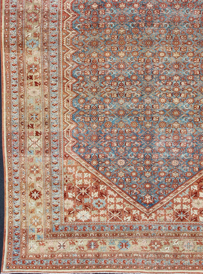 Blue Colored Large Antique Persian Malayer Rug with All - Over Design kwarugs Colorful antique Persian Malayer rug with all - over design in rust and blue. Keivan Woven Arts / rug sus - 1807 - 276, country of origin / type: Iran / Malayer, circa 1910. ... - Keivan Woven ArtsSUS - 1807 - 276 - 10147Rug