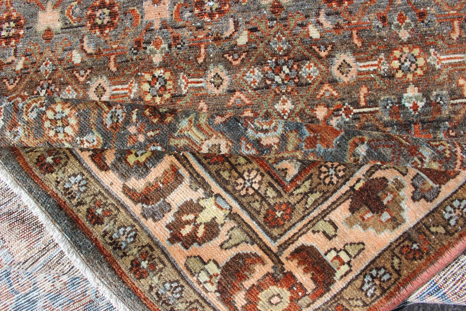 Antique Hand Knotted Malayer Long Runner With All - Over Geometric Herati Design Long Persian Runner with Geometric Motifs, Keivan Woven Arts / rug SUS - 1908 - 212, country of origin / type: Iran / Malayer, circa 1920 This long antique Persian... - Keivan Woven ArtsSUS - 1908 - 212 - 11533Rug