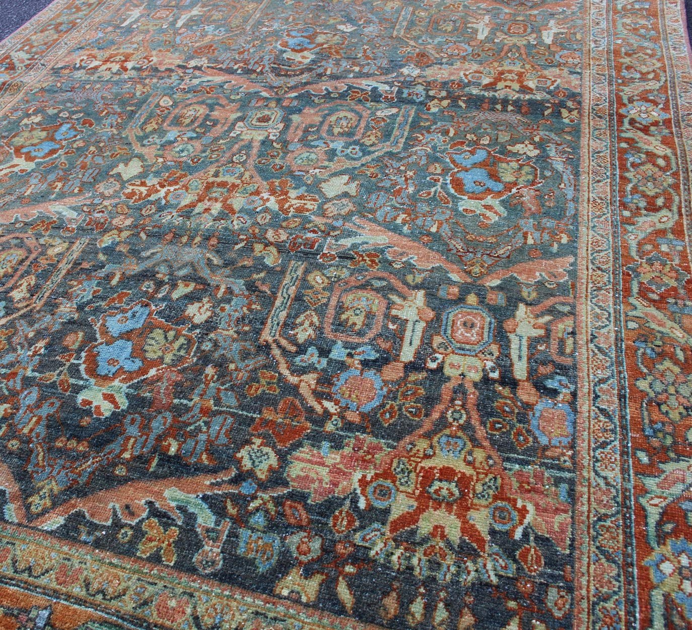 All - Over Design Antique Persian Tabriz Rug with Flowing Florals kwarugs All - over design antique Persian Tabriz rug with flowing florals. Early 20th century Tabriz carpet with all - over flower design, Keivan Woven Arts / rug SUS - 1909 - 434, country ... - Keivan Woven ArtsSUS - 1909 - 434 - 11899Rug