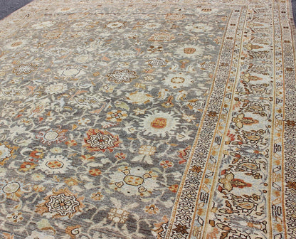 Large All - Over Gray and Orange Persian Malayer Rug with All - Over Floral Design Grey tones antique Malayer rug from Persia with floral design, rug SUS - 2002 - 715, country of origin / type: Iran / Malayer, circa 1920. This beautiful antique ... - Keivan Woven ArtsSUS - 2002 - 715 - 12705Rug