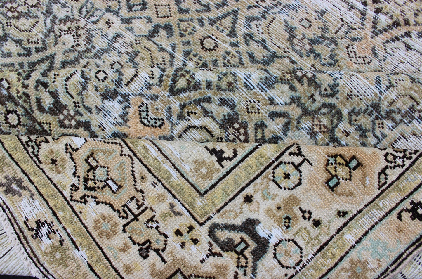 Large Persian Malayer Rug with All - Over Geometric Design in Gray and Earth Tones Malayer Antique Rug from Persia with Small - Scale Geometrics, rug SUS - 2007 - 373, country of origin / type: Iran / Malayer, circa 1920. This antique Malayer car... - Keivan Woven ArtsSUS - 2007 - 373 - 13052Rug