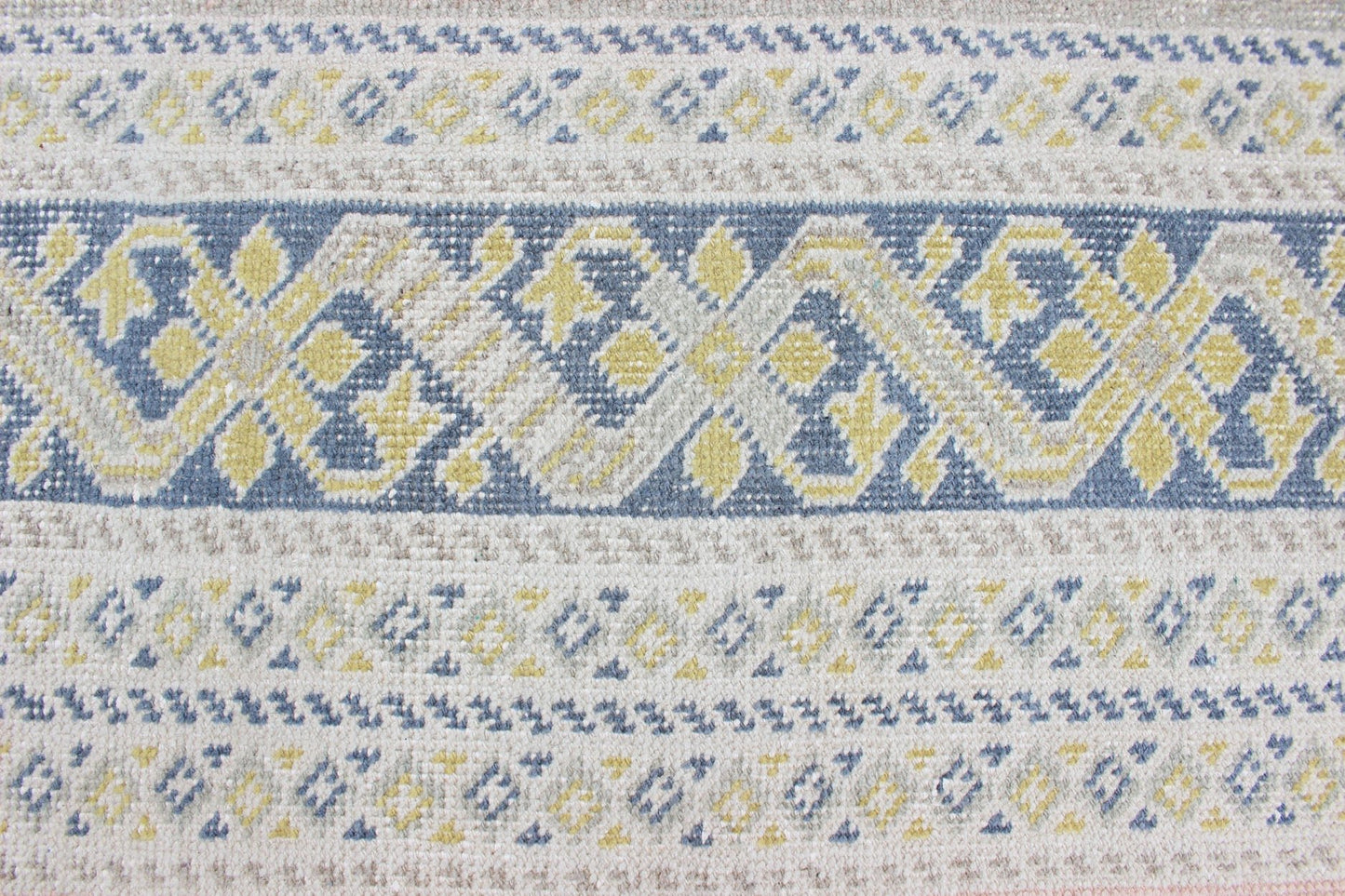 Antique Khotan Rug in Shades of Blue with Gray, L. Pink and Yellow Accents Antique Khotan rug in shades of blue, Taupe, gray, pink, and yellow, rug SUS - 2009 - 75, country of origin / type: Turkestan / Khotan, 1930 This attractive Khotan rug... - Keivan Woven ArtsSUS - 2009 - 75 - 13326Rug