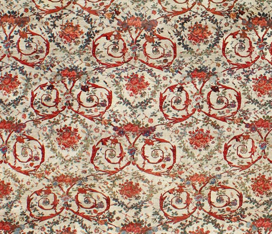 Very Large Antique Persian Rug , Large Persian Bidjar Carpet in Ivory Background. Palace sized antique Persian Bidjar carpet in ivory background and array of beautiful, and brilliant colors. Rug / TRA - 170301. Country of Origin: Persia/Iran. ... - Keivan Woven ArtsTRA - 170301 - 7349Rug