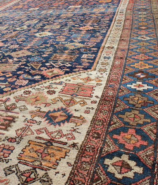 Navy Blue Antique Persian Malayer Antique Rug with All - Over Sub - Geometric Design kwarugs Navy blue antique Persian Malayer antique rug with all - over sub - geometric design, rug tra - 170901, country of origin / type: Iran / Malayer, circa 1910 ... - Keivan Woven ArtsTRA - 170901 - 8735Rug