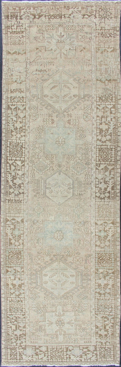 Keivan Woven Arts, Tra - 180201, 1930s Semi - Antique Karadjeh wide Runner, - Keivan Woven ArtsTRA - 180201 - 10283Rug