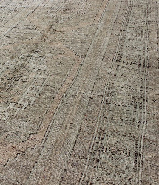 Muted Vintage Turkish Oushak Carpet with Dual - Medallion Design Turkish Oushak Carpet with Dual - Medallion Design rug/tu - alg - 136576 origin/ turkey This stunning vintage Turkish Oushak carpet features a Dual - medallion large - scale design... - Keivan Woven ArtsTU - ALG - 136576 - 4930Rug