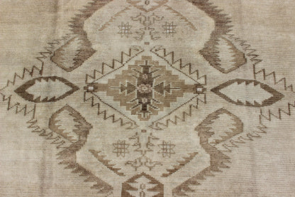 Large Square Size Vintage Turkish Oushak Rug in Earthy Tones With Medallion. kwarugs/ Keivan Woven Arts / Rug TU - ERD - 03, country of origin / type: Turkey / Oushak/ kars, circa 1930. Measures: 11'2 x 12'6. A medallion takes center stage and is we... - Keivan Woven ArtsTU - ERD - 03 - 2868Rug
