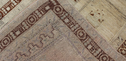 Taupe Background Turkish Vintage Oushak Rug with Tribal Design in Brown & Cream Taupe background Turkish vintage Oushak rug with tribal design in brown and cream, rug isa - 9, country of origin / type: Turkey / Oushak, circa mid - 20th century ... - Keivan Woven ArtsTU - ISA - 9 - 2908Rug