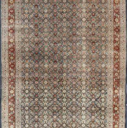 Antique Bidjar Large Gallery Rug in All - Over Herati Design. Antique Bidjar long gallery rug from Persia with ornate floral all - over Herati design, Keivan Woven Arts/rug /TU - KAH - 100, country of origin / type: Iran / Bidjar, circa 1900. Mea... - Keivan Woven ArtsTU - KAH - 100 - 17026Rug