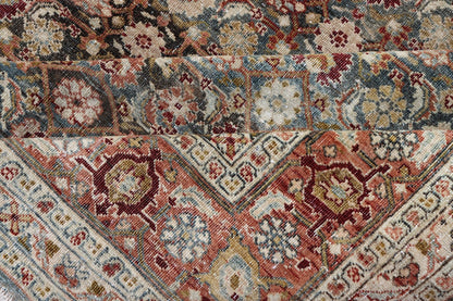Antique Bidjar Large Gallery Rug in All - Over Herati Design. Antique Bidjar long gallery rug from Persia with ornate floral all - over Herati design, Keivan Woven Arts/rug /TU - KAH - 100, country of origin / type: Iran / Bidjar, circa 1900. Mea... - Keivan Woven ArtsTU - KAH - 100 - 17026Rug